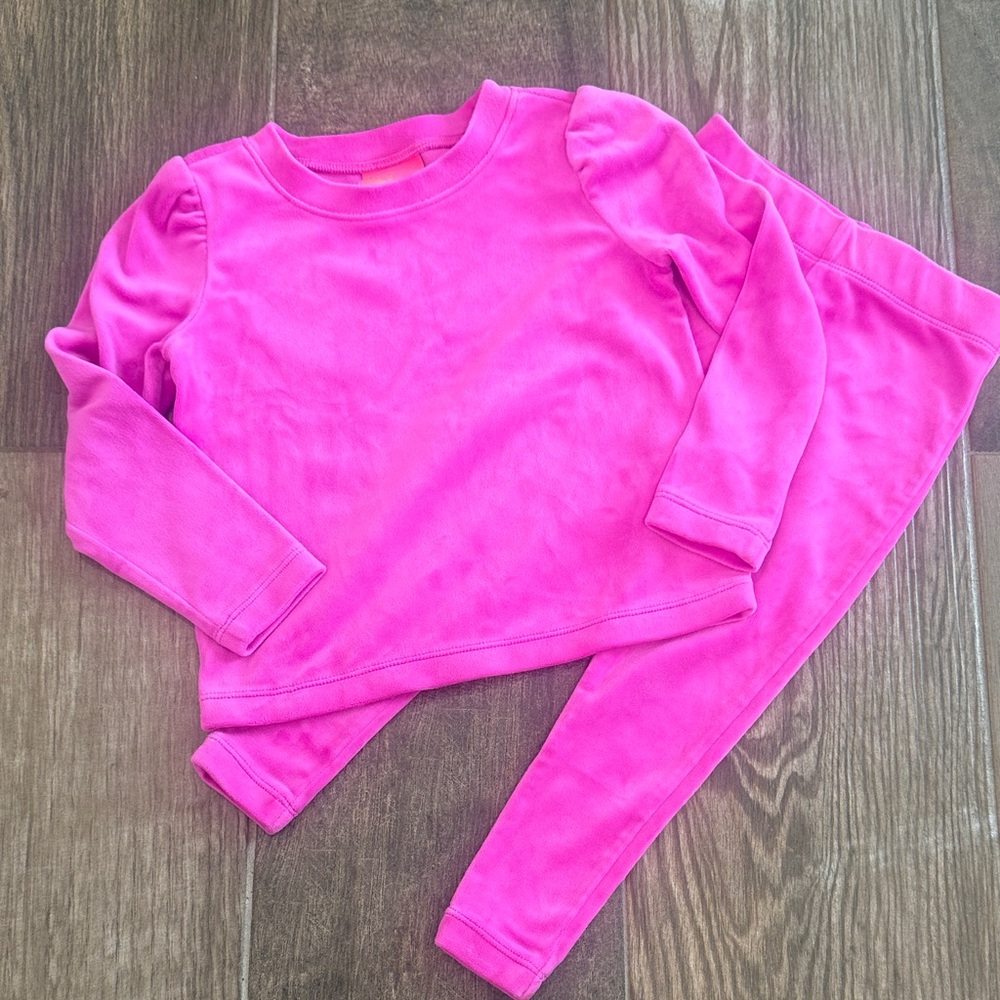 Lilly Pulitzer Pink Velour Set